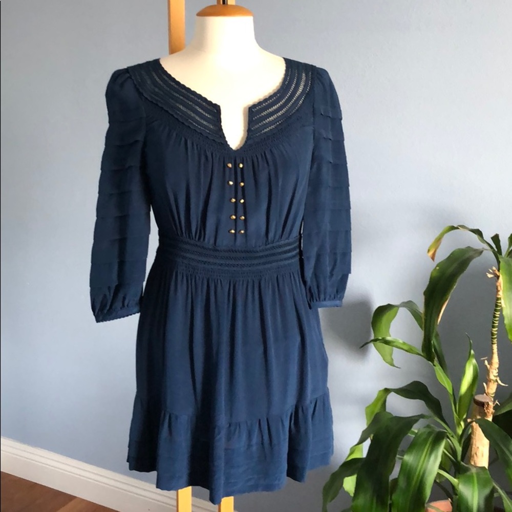 Anthro Leifsdottir Beautiful Silk Flouncy Dress